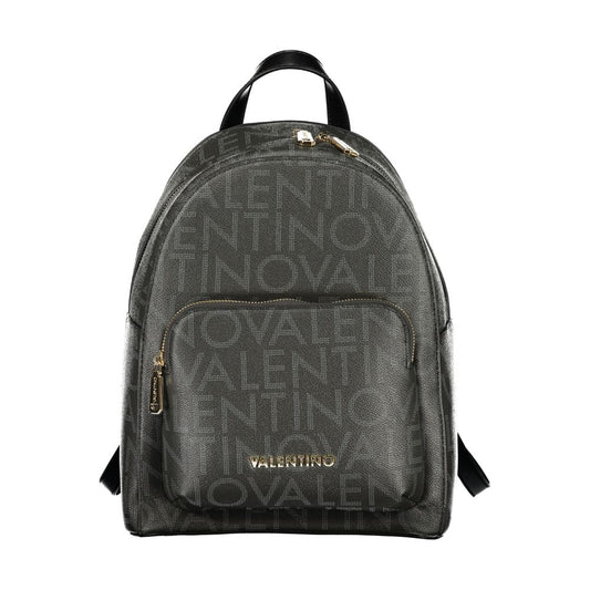Mario Valentino Black Polyurethane Womens Backpack Mario Valentino