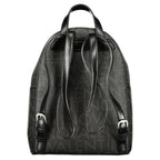 Mario Valentino Black Polyurethane Womens Backpack - Eljoys Fashion 