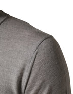 Dolce & Gabbana Gray Long Sleeves Crew Neck Pullover Sweater