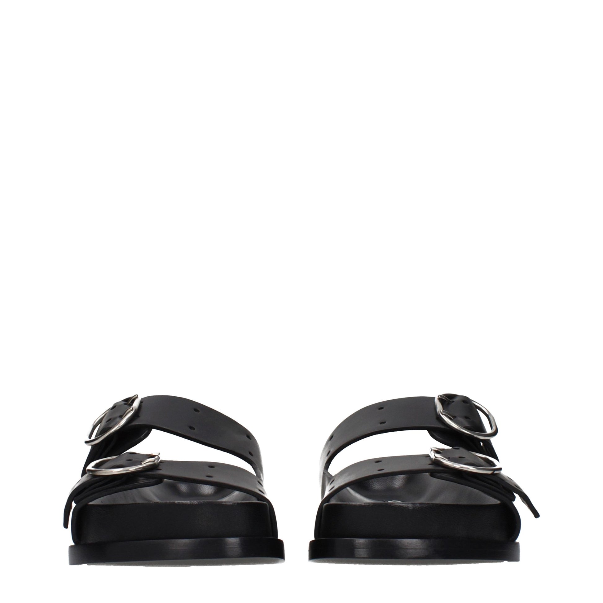 Jil Sander Black Leather Slippers Jil Sander