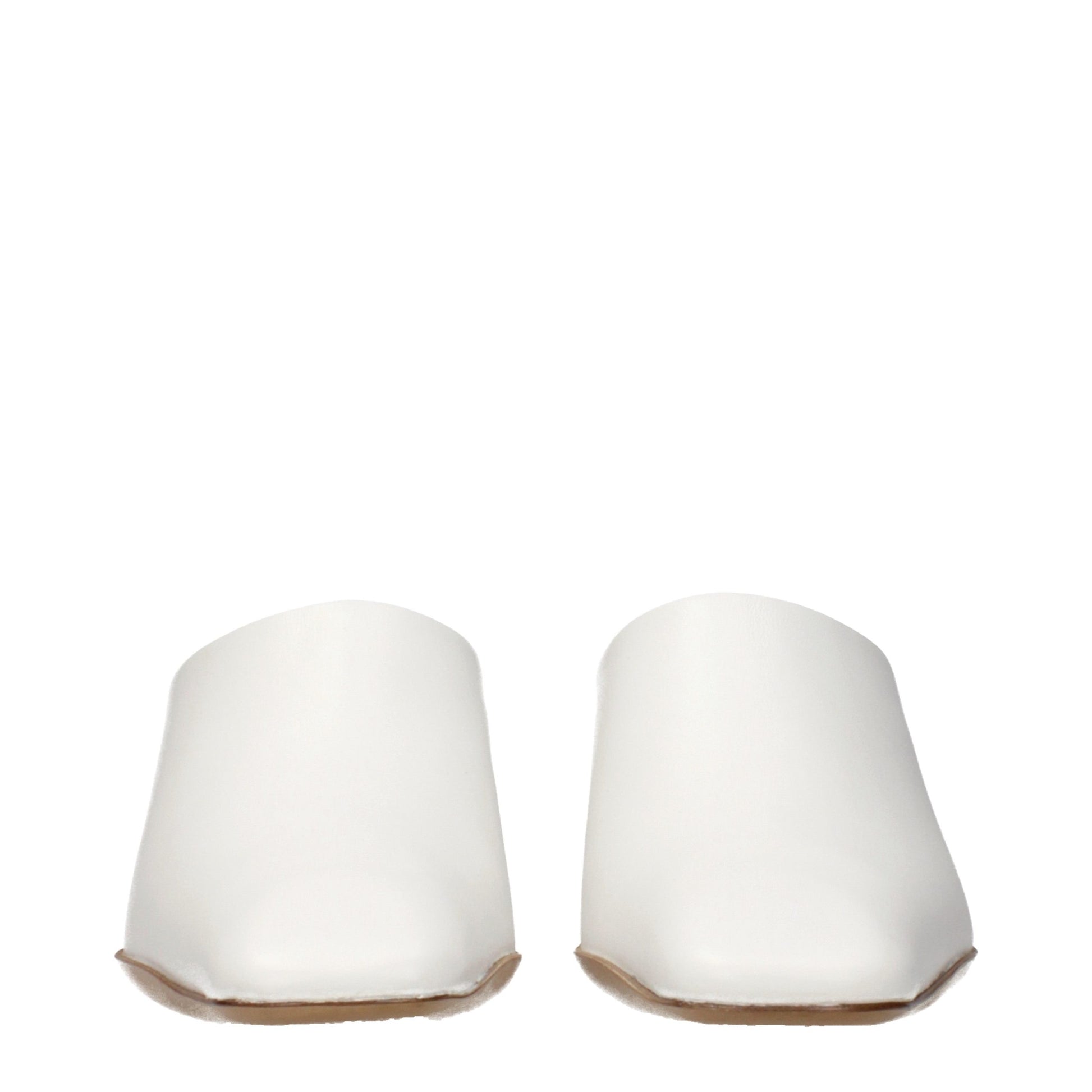 Jil Sander White Leather Slippers Jil Sander
