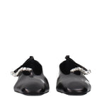 Jil Sander Black Leather Ballet Flats