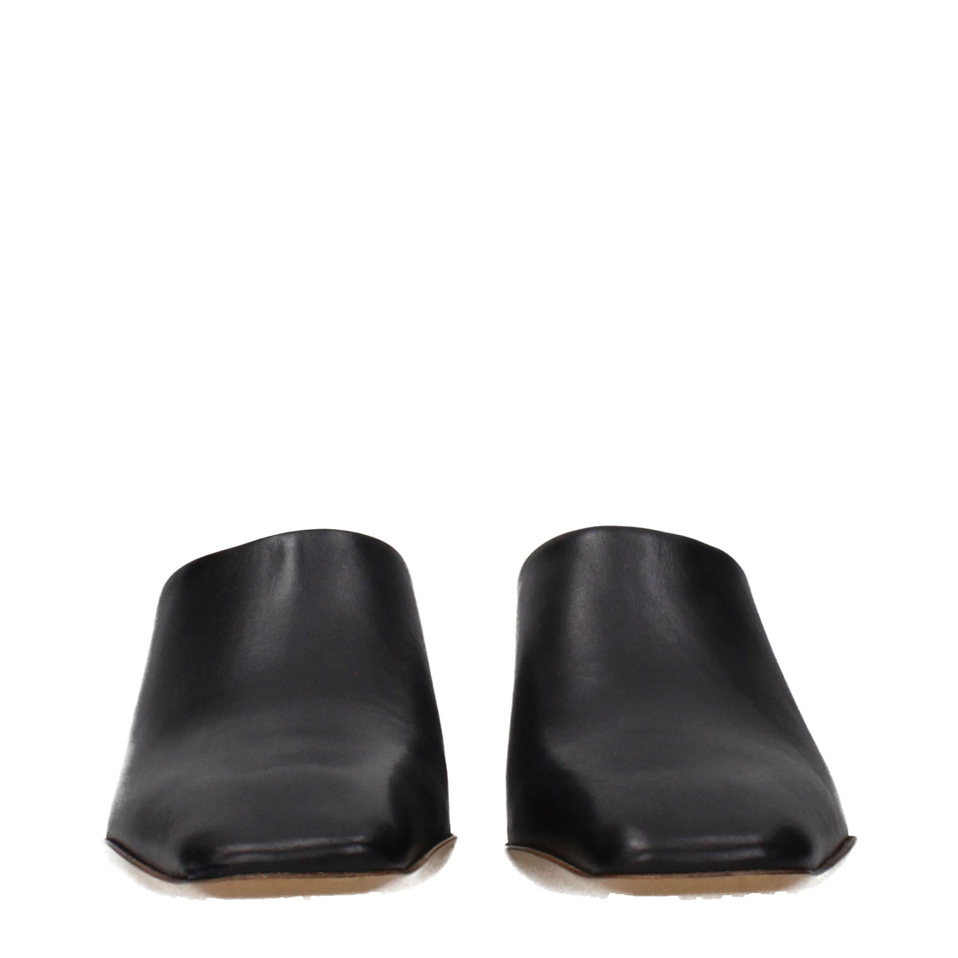 Jil Sander Black Leather Slippers Jil Sander