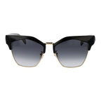 Police black plastic sunglasses with sleek rectangular frames and tinted lenses, stylish and protective eyewear.