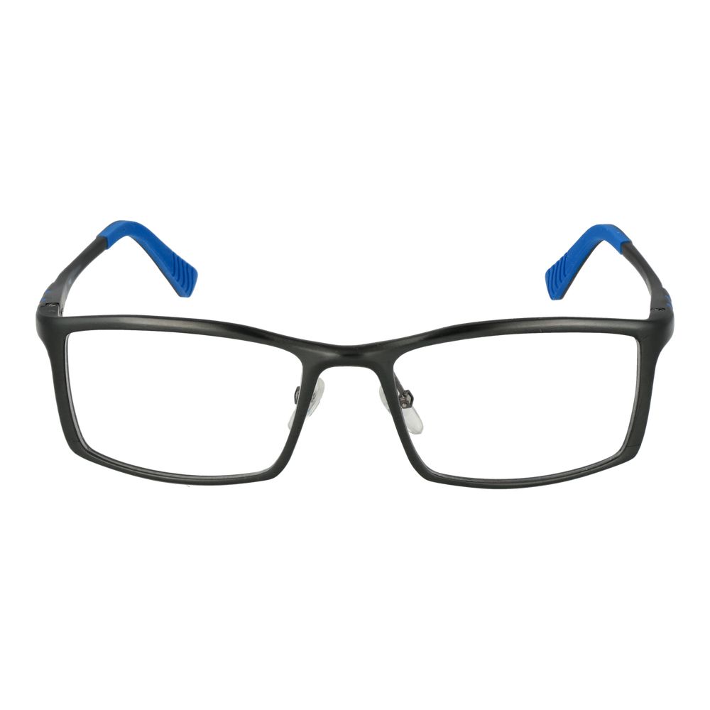 Fila gray aluminum glasses frames with sleek, lightweight design and clear lenses, perfect for stylish everyday wear.