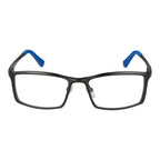 Fila gray aluminum glasses frames with sleek, lightweight design and clear lenses, perfect for stylish everyday wear.