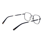 Fila blue metal glasses frames with sleek design and clear lenses, showcasing a modern, stylish eyewear style.