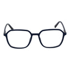 Fila blue cellulose propionate glasses frames with rounded design and clear lenses, showcasing stylish eyewear for everyday wear.
