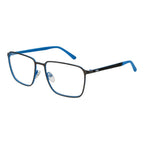 Gray rubber Fila glasses frames with clear lenses, lightweight and stylish for comfortable everyday wear.
