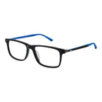 Gray rubber Fila glasses frames with clear lenses, lightweight and stylish eyewear for everyday wear.