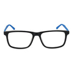 Fila gray rubber glasses frames with clear lenses, stylish and lightweight, featuring a modern design for everyday wear.