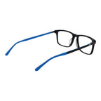 Gray rubber Fila glasses frames with clear lenses, featuring a modern, lightweight design and subtle branding.