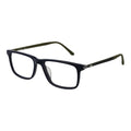 Fila blue rubber glasses frames with clear lenses, lightweight and flexible eyewear for casual or sporty styles.