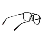 Fila black stainless steel glasses frames with sleek design and adjustable nose pads for a comfortable fit.
