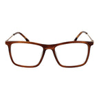 Lozza brown metal glasses frames with clear lenses, stylish and lightweight for everyday wear.