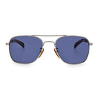 David Beckham Gray Metal Sunglasses
