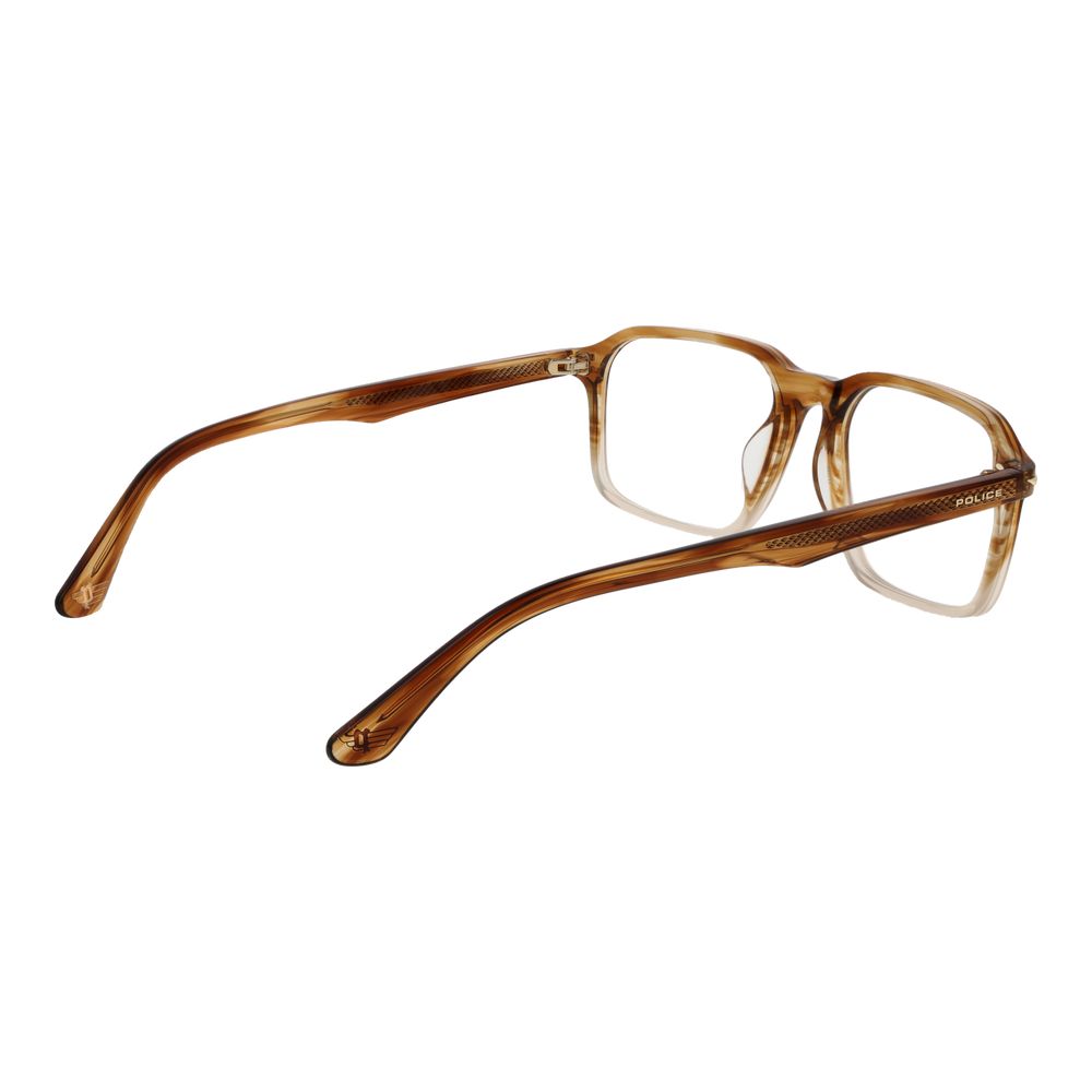 Police Brown Cellulose Acetate Glasses Frames