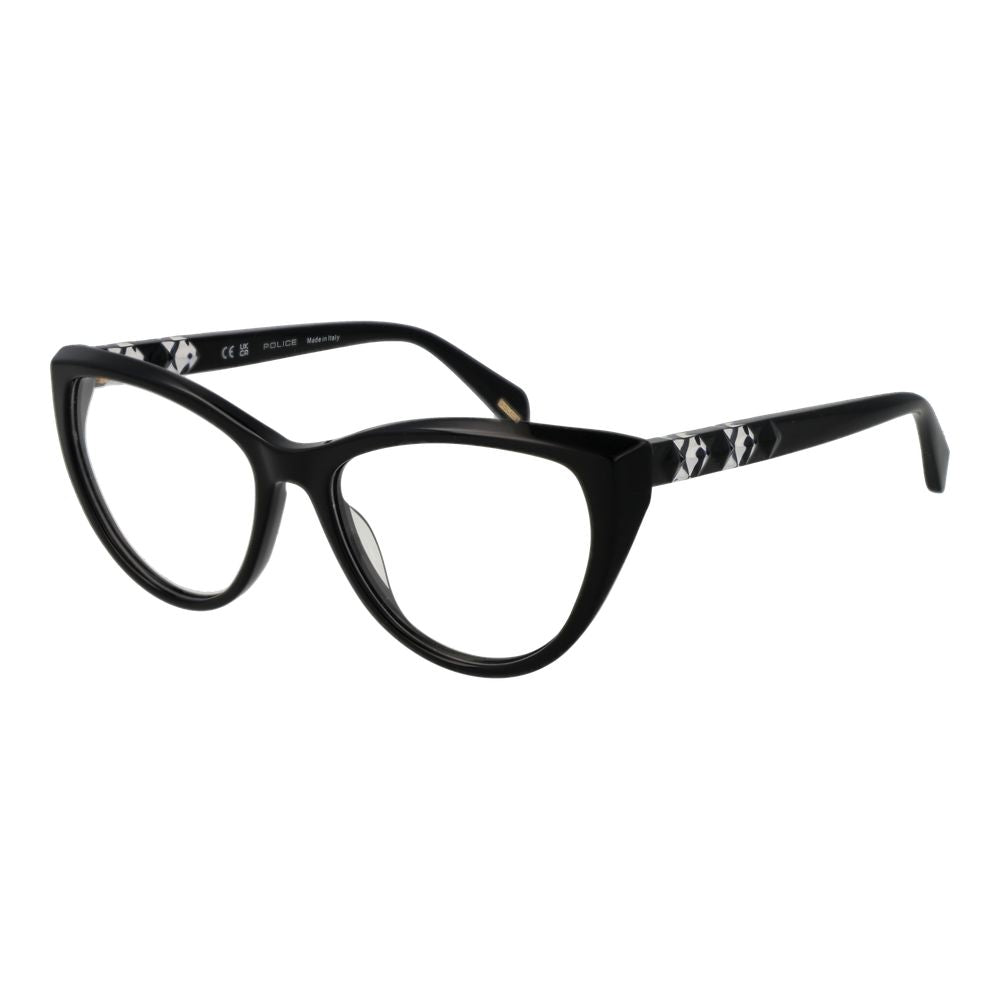 Police Black Plastic Glasses Frames