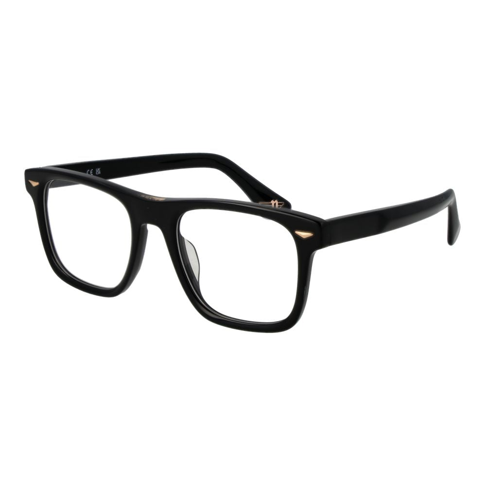 Police Black Cellulose Acetate Glasses Frames