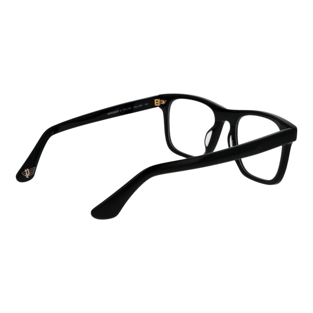 Police Black Cellulose Acetate Glasses Frames