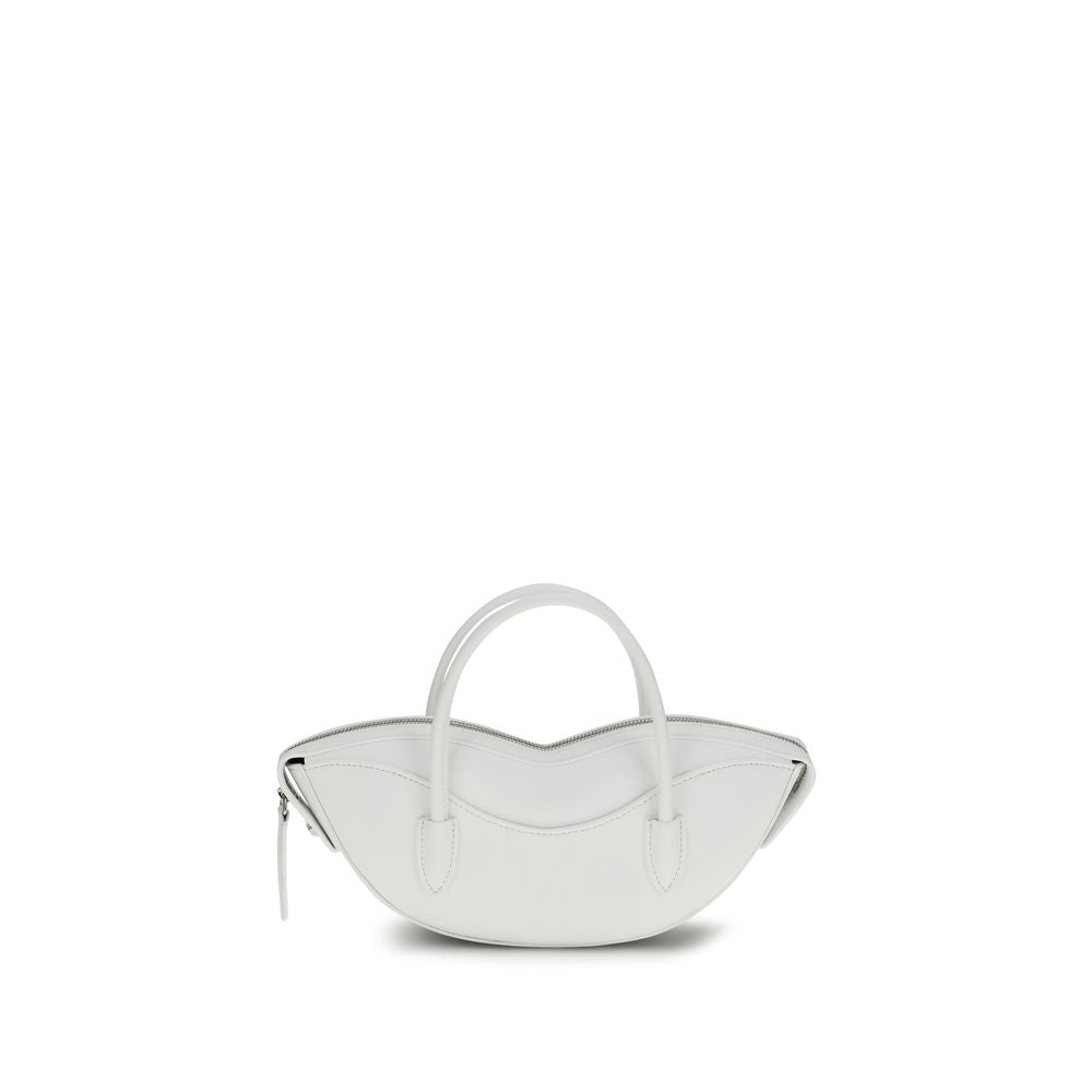 Fiorucci White Calf Leather Bos Taurus Shoulder Bag Fiorucci