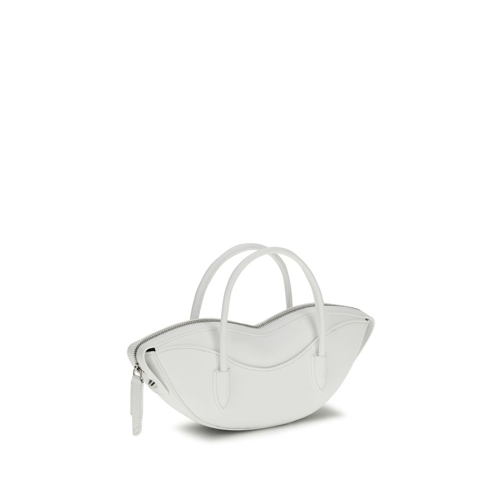 Fiorucci White Calf Leather Bos Taurus Shoulder Bag Fiorucci