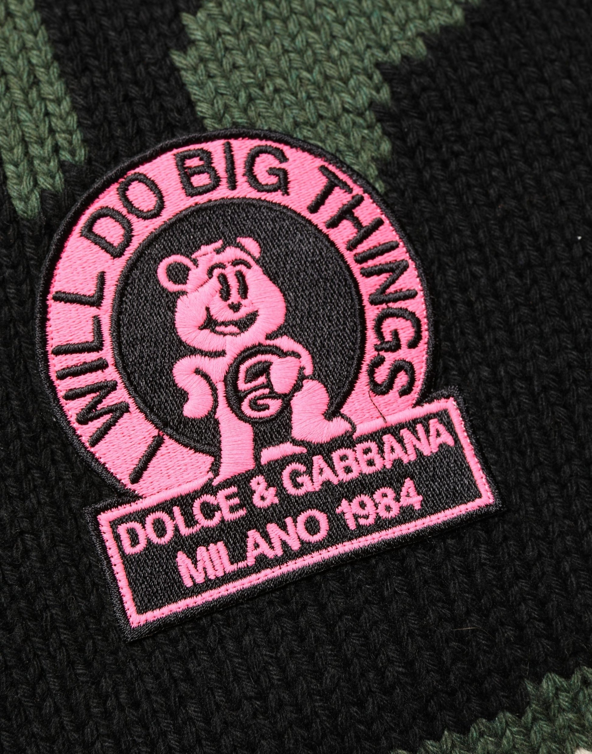 Dolce & Gabbana Multicolor Intarsia Knit Camouflage Pullover Sweater Dolce & Gabbana