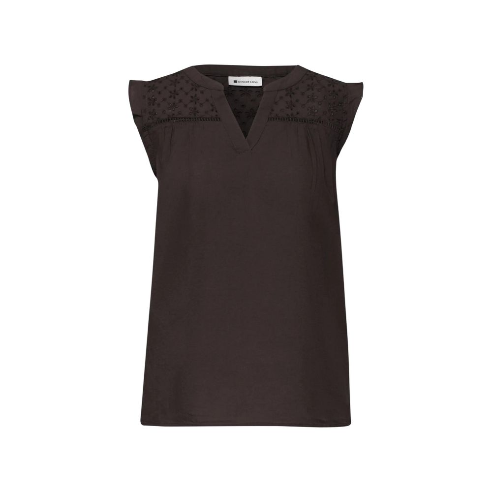 Street One Brown Cotton Blouse Street One