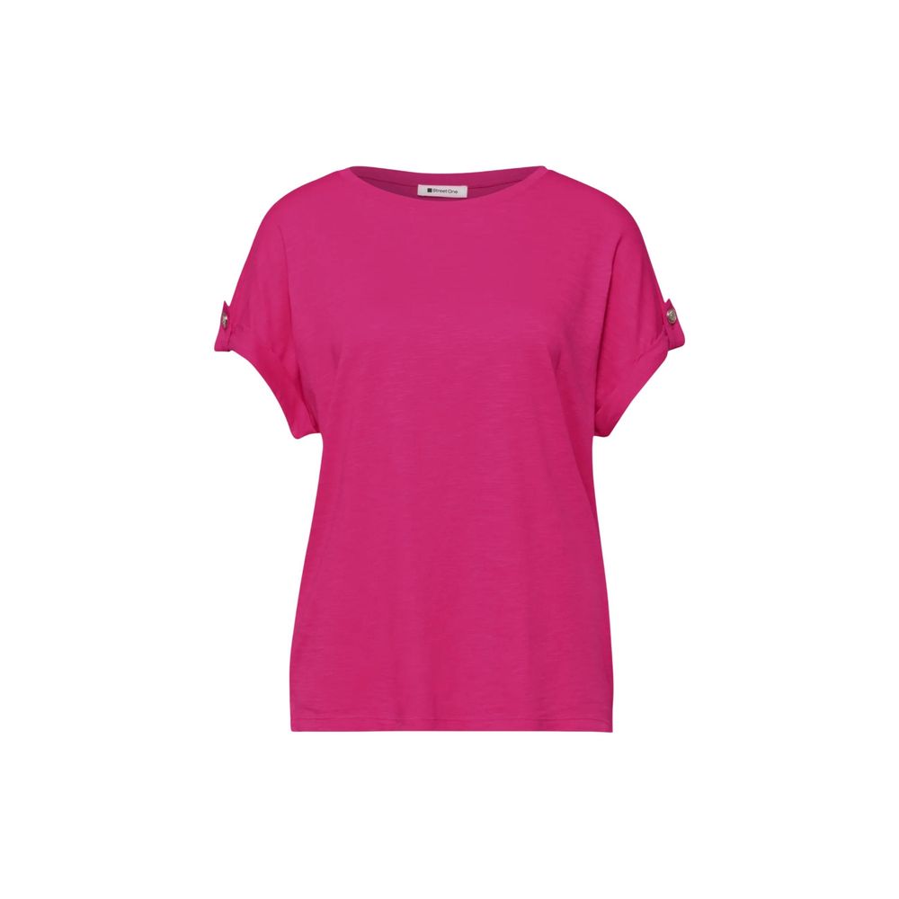 Street One Pink Cotton T-Shirt Street One