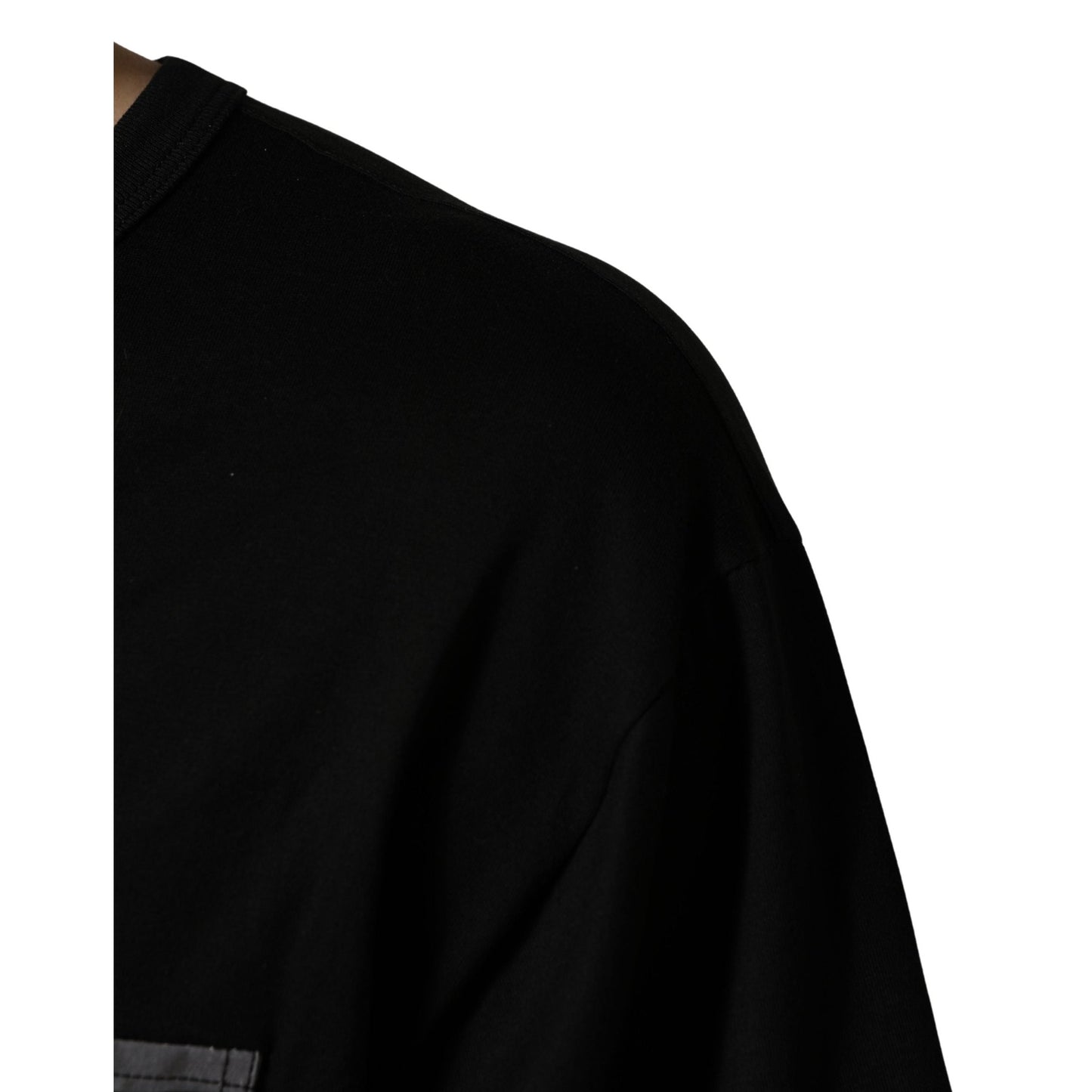 Dolce & Gabbana Black Camouflage Pocket Oversized T-shirt Dolce & Gabbana
