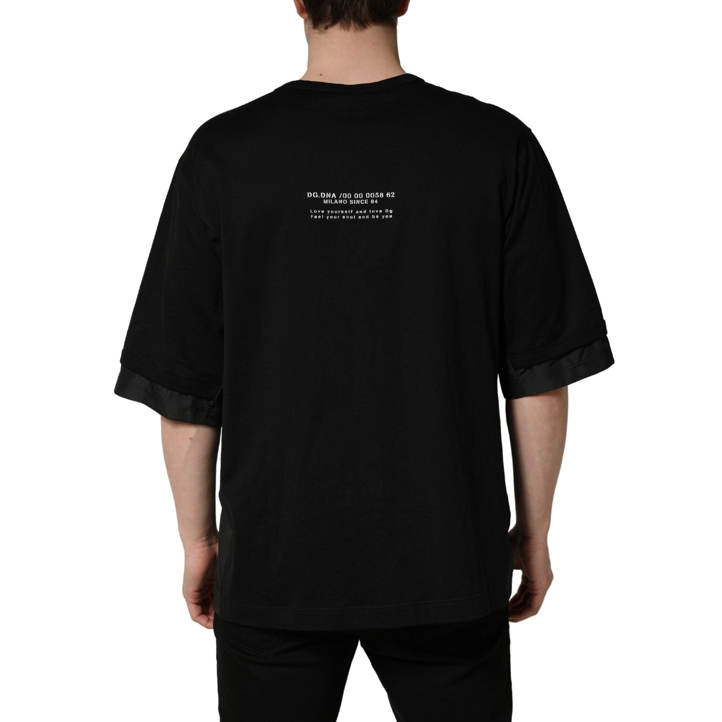 Dolce & Gabbana Black Camouflage Pocket Oversized T-shirt Dolce & Gabbana