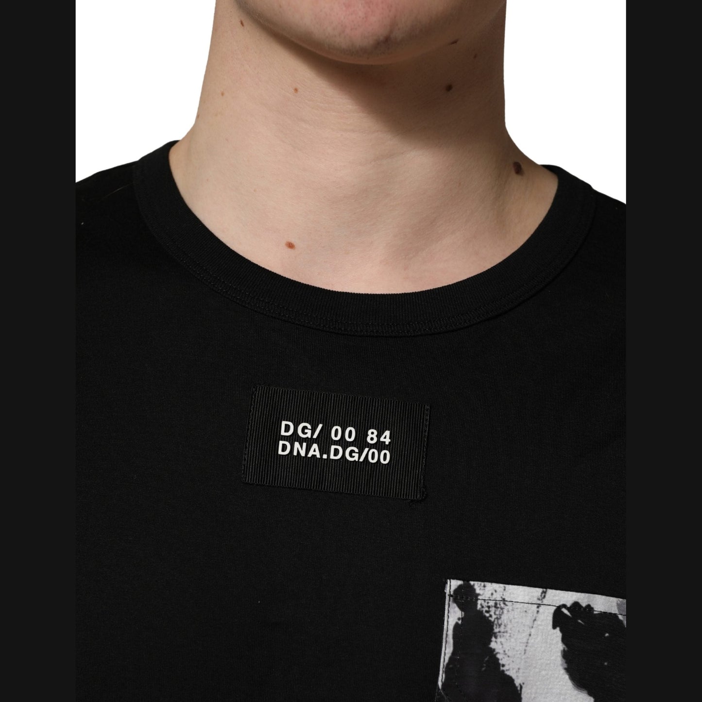 Dolce & Gabbana Black Camouflage Pocket Oversized T-shirt Dolce & Gabbana