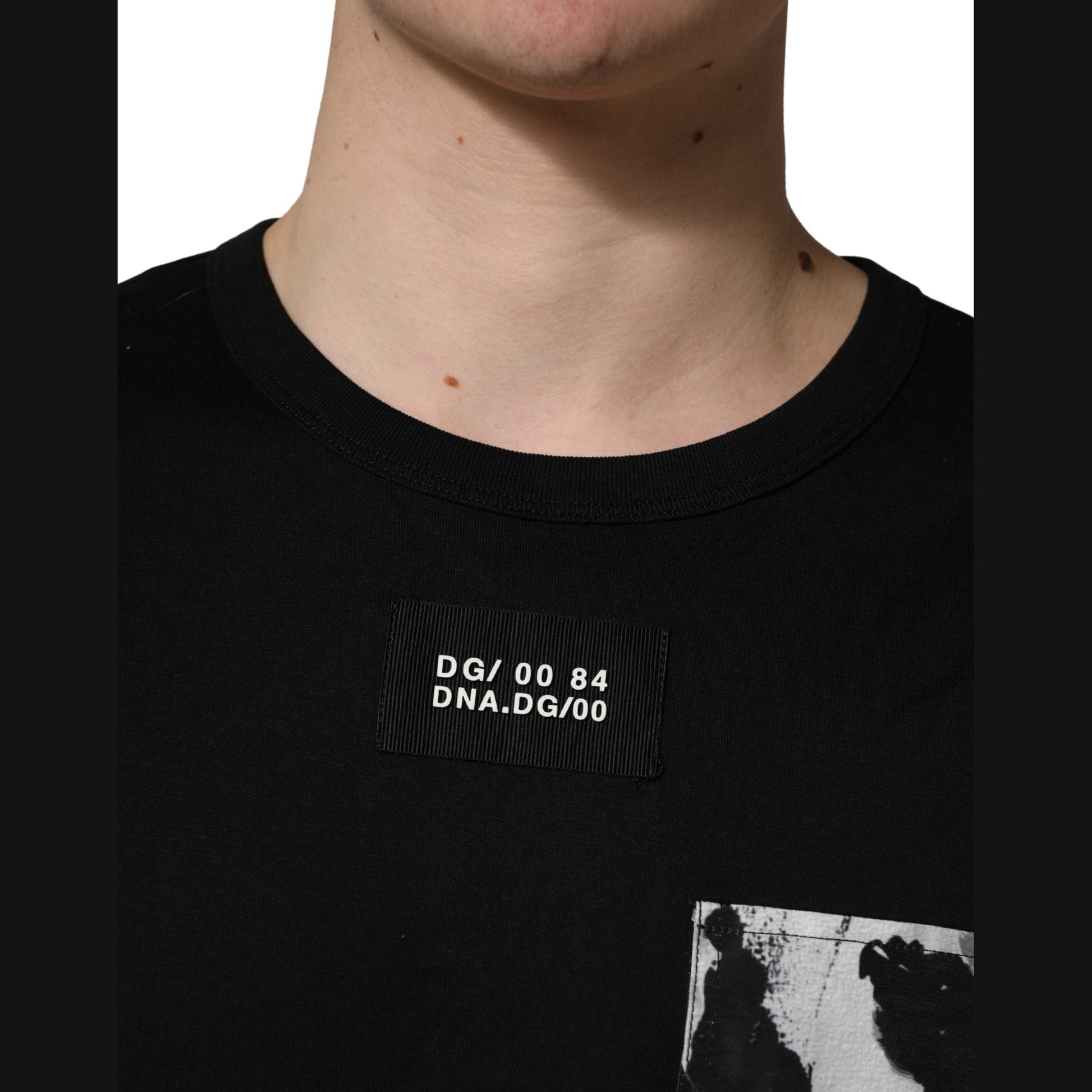 Dolce & Gabbana Black Camouflage Pocket Oversized T-shirt Dolce & Gabbana
