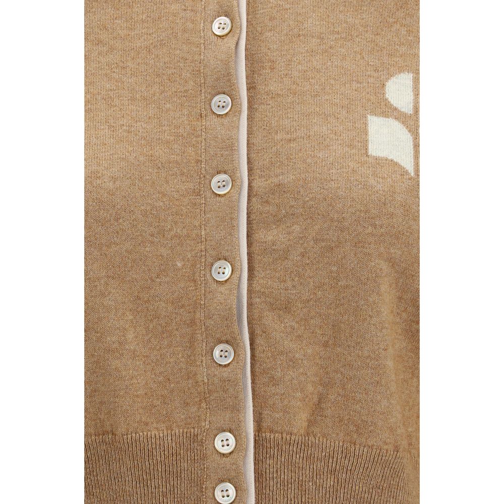 Marant Etoile Beige Cotton Cardigan Marant Etoile