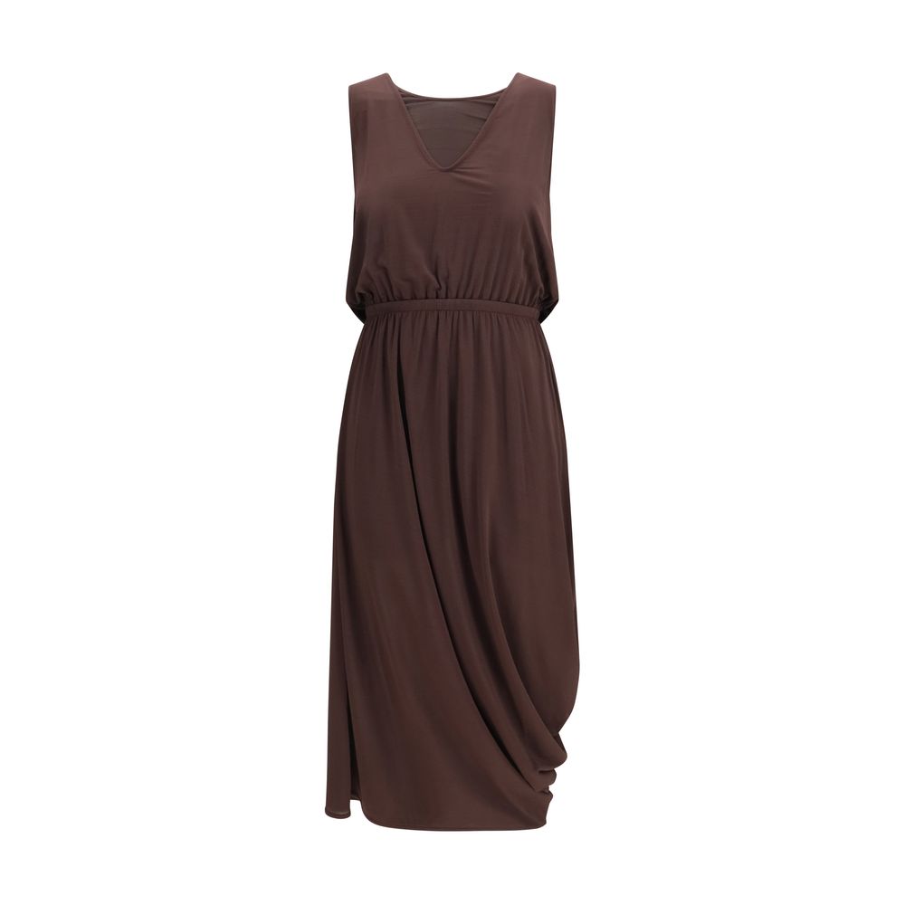 Lemaire Brown Viscose Casual Dress Lemaire