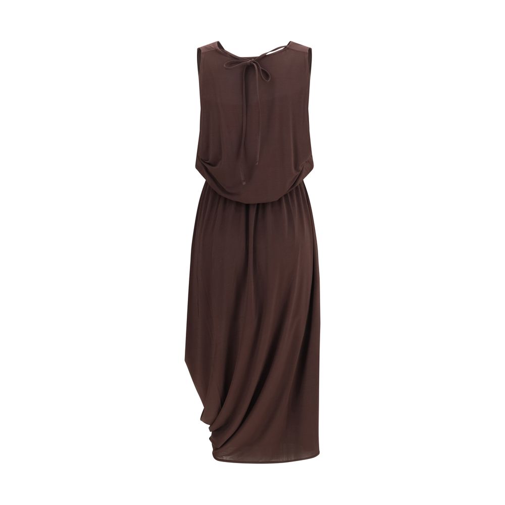 Lemaire Brown Viscose Casual Dress Lemaire