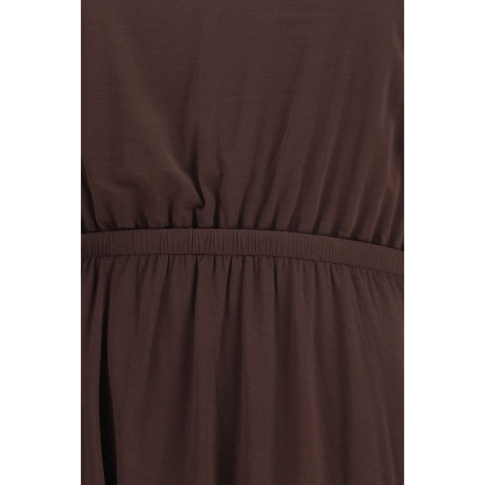 Lemaire Brown Viscose Casual Dress Lemaire