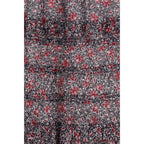 Purple cotton long skirt by Isabel Marant Étoile, flowing fabric and high waist, styled with a casual, bohemian look.
