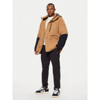 Champion Brown Polyester Parka - Eljoys Fashion 