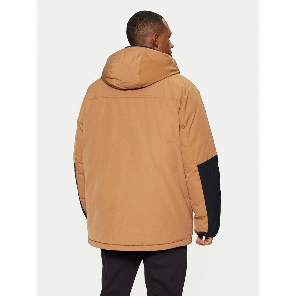 Champion Brown Polyester Parka - Eljoys Fashion 