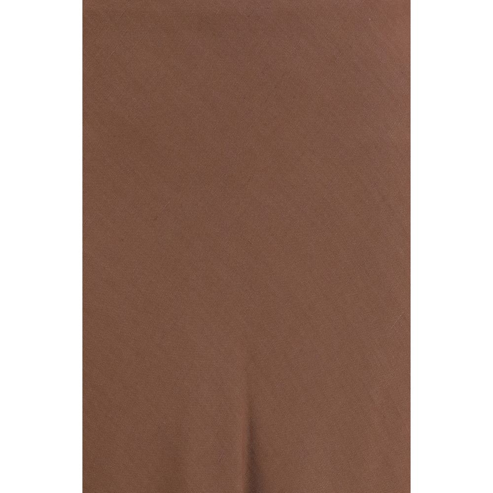 Brunello Cucinelli Brown Viscose Long Skirt Brunello Cucinelli