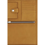 Brown calf leather Bos Taurus wallet by Brunello Cucinelli with sleek, minimalist design and subtle branding details.