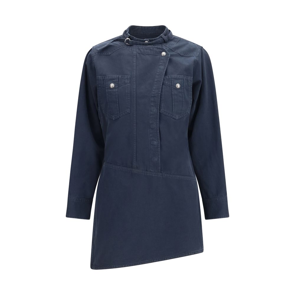 Marant Etoile Blue Cotton Casual Dress