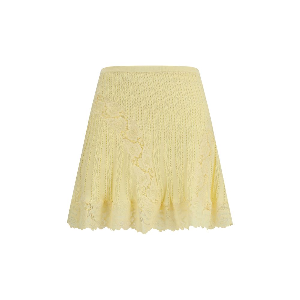 Self-Portrait Bicolor Viscose Mini Skirt Self-Portrait