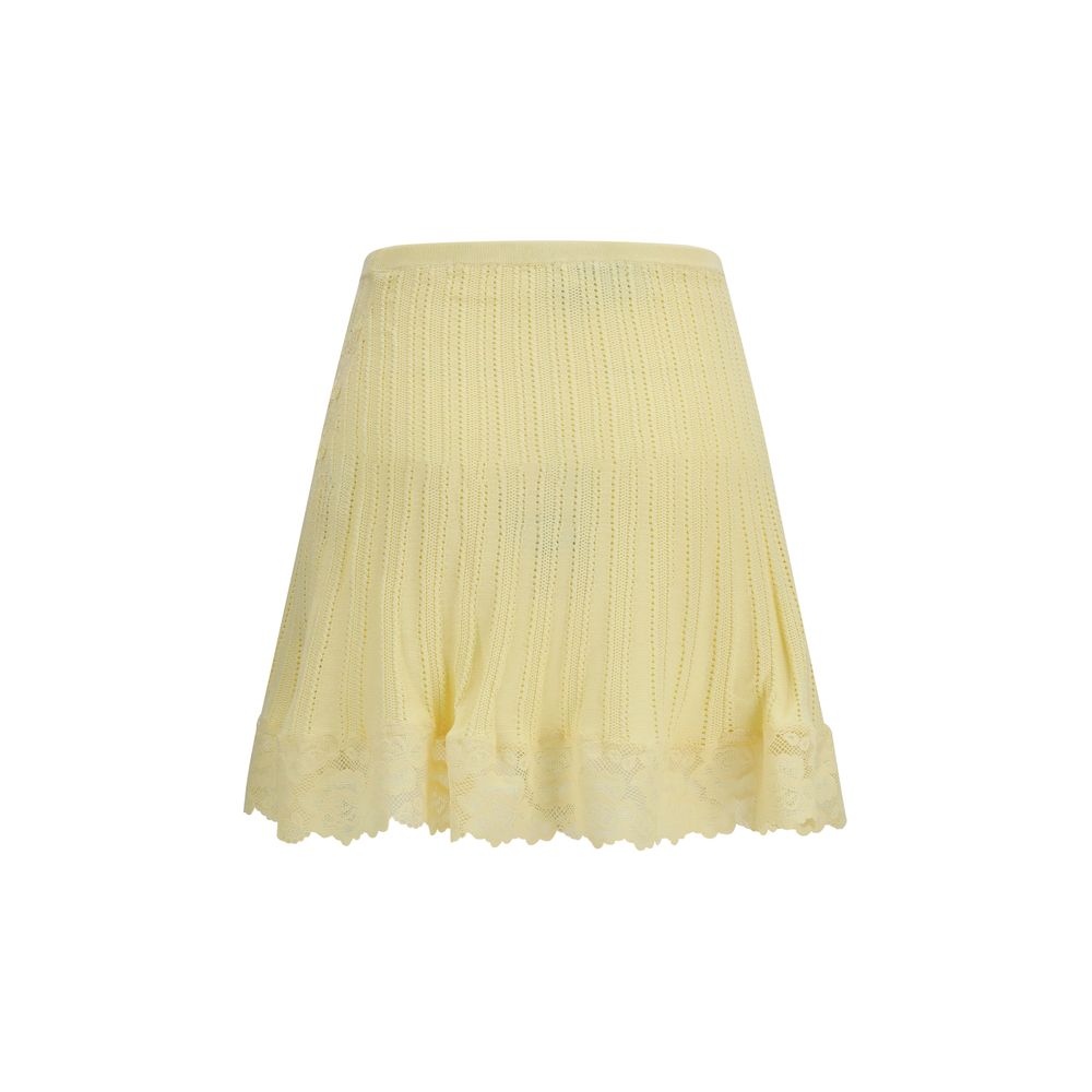 Self-Portrait Bicolor Viscose Mini Skirt Self-Portrait