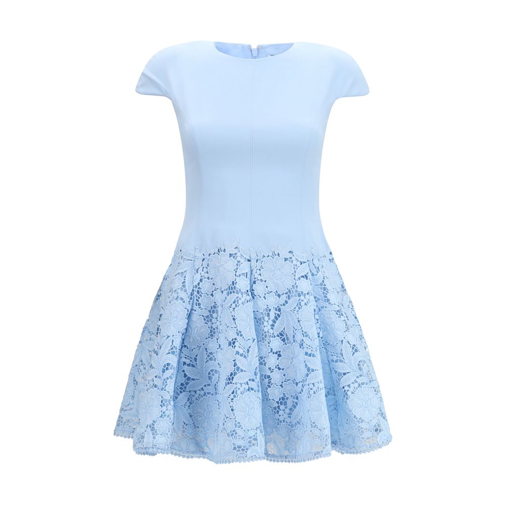 Self-Portrait Blue Polyester Casual Dress Self-Portrait