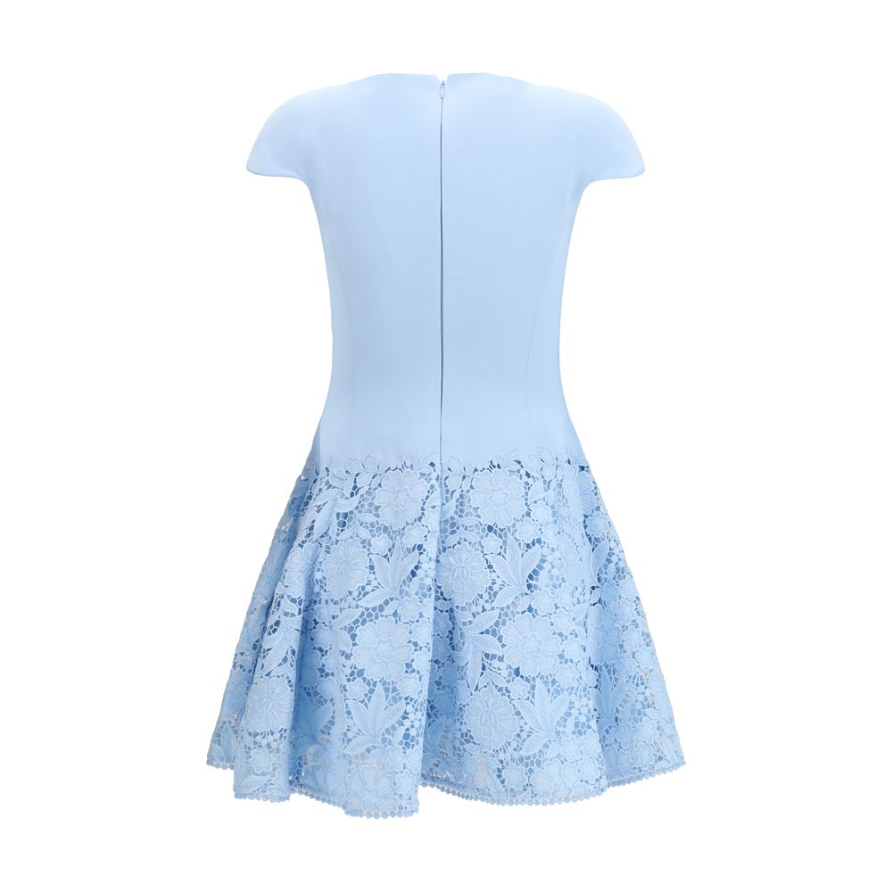 Self-Portrait Blue Polyester Casual Dress Self-Portrait