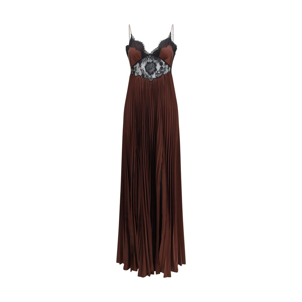 Self-Portrait Brown Polyester Casual Dress Self-Portrait