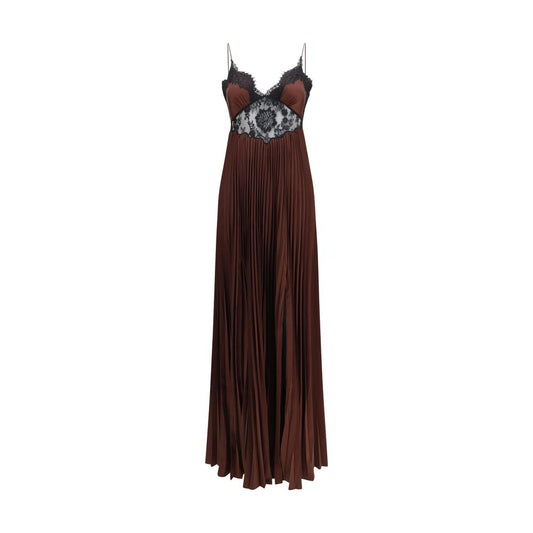 Self-Portrait Brown Polyester Casual Dress Self-Portrait