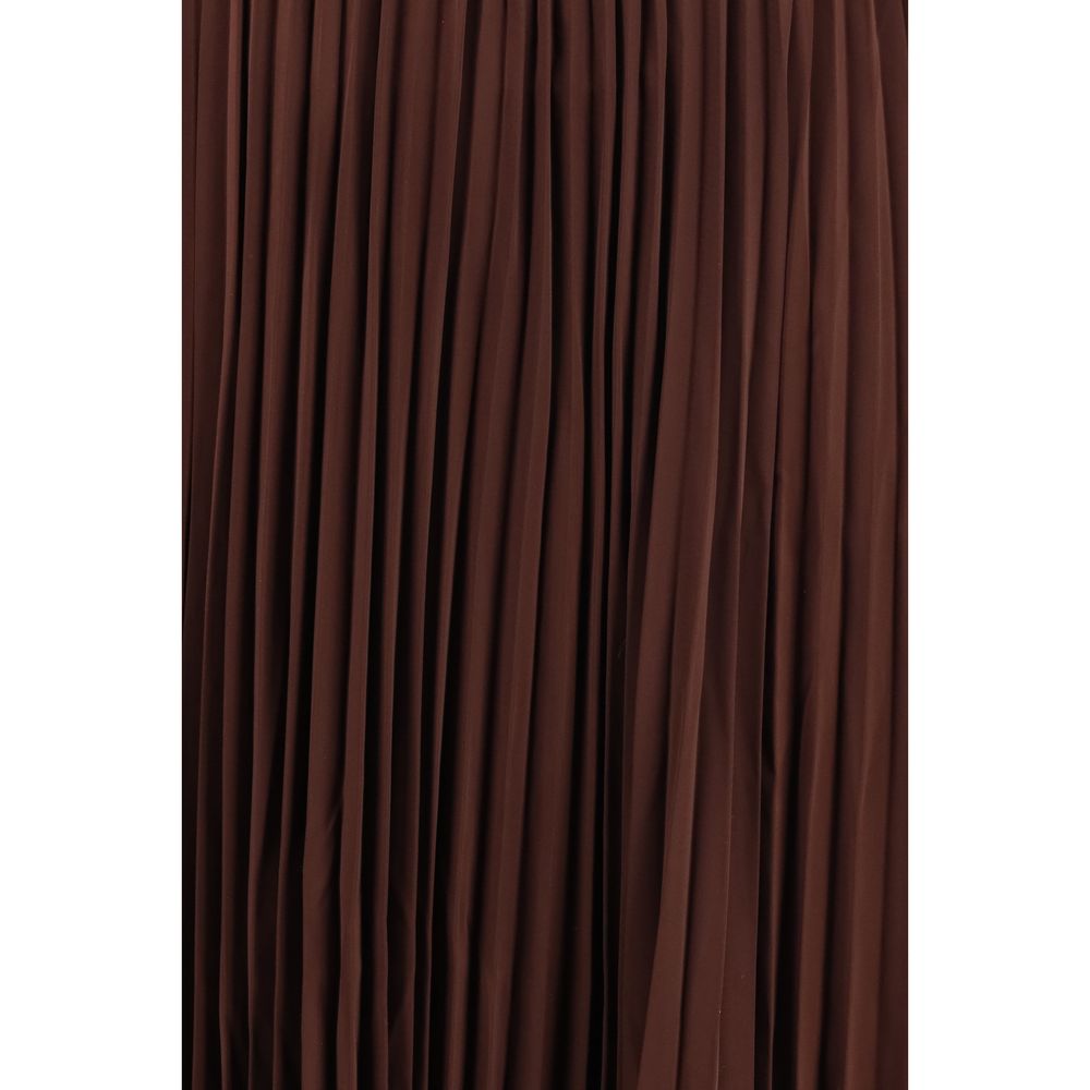 Self-Portrait Brown Polyester Casual Dress Self-Portrait